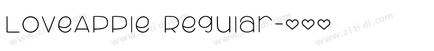 LoveApple Regular字体转换